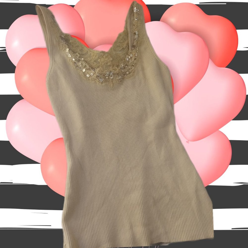 Vintage lace tank top